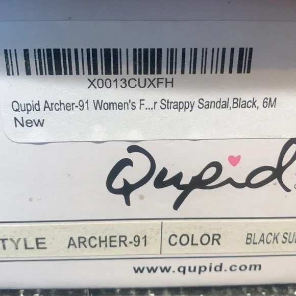 Qupid black strappy sandals NWT - Picture 7 of 11
